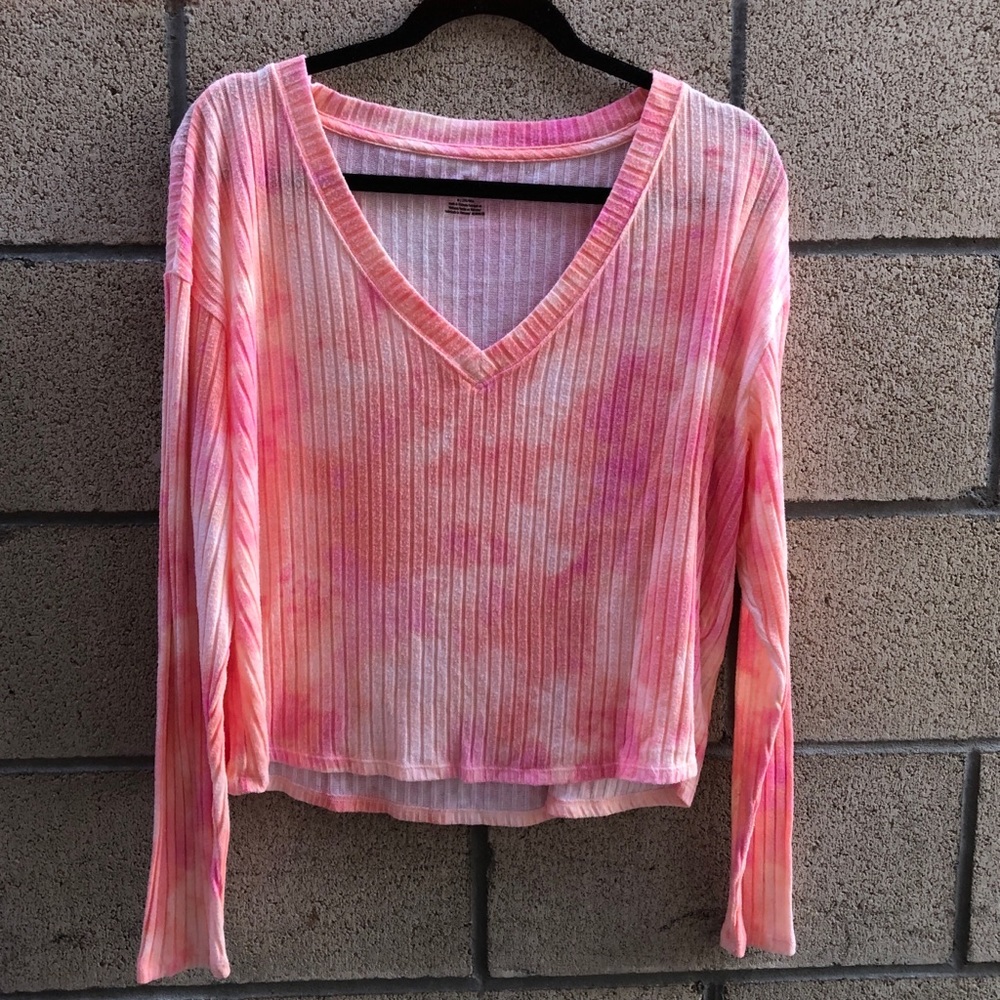 Victoria’s Secret Pink Colorful Tie Dye Sweater